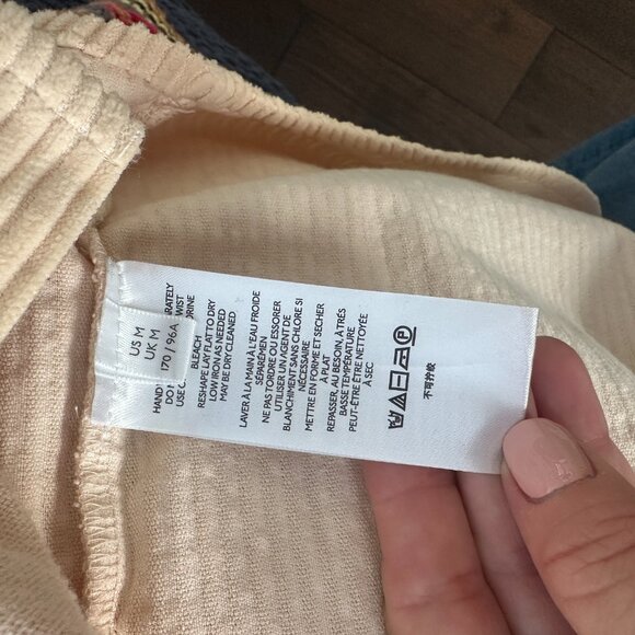 Anthropologie PILCRO Corduroy & Patchwork Sweater Shacket Jacket Size Medium - Picture 10 of 12